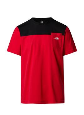 T-shirt The North Face Icons Rouge et Noir pour homme