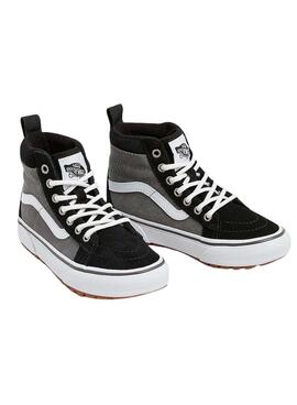 Baskets Vans Sk8-Hi MTE Gris et Noir pour enfants