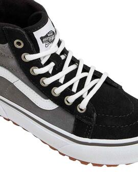 Baskets Vans Sk8-Hi MTE Gris et Noir pour enfants