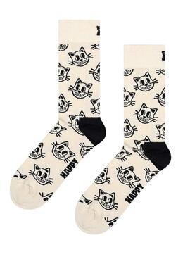 Chaussettes Happy Socks Pets Noir et Blanc pour femme et homme