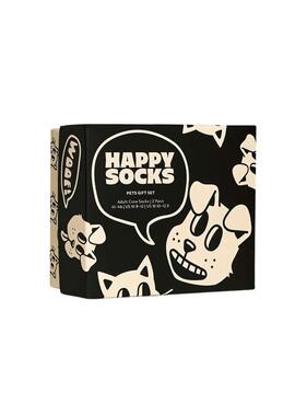 Chaussettes Happy Socks Pets Noir et Blanc pour femme et homme