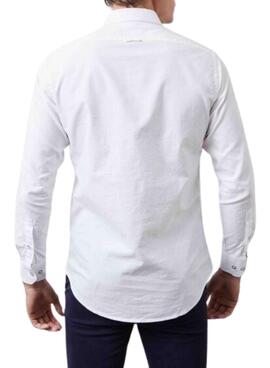 Chemise Altonadock en popeline de coton blanc pour homme