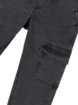 Pantalon en denim Mayoral Jogger Gris pour garçons