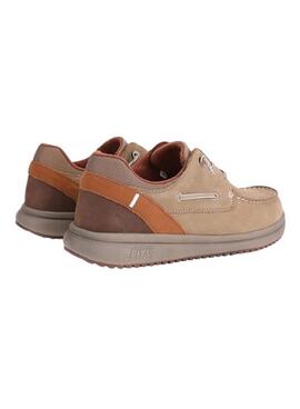 Chaussures Bateau Walkin Pitas Java Beige pour homme