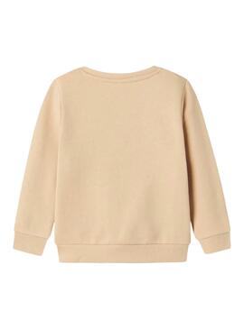 Sweat-shirt Name It Omiana Beige pour filles