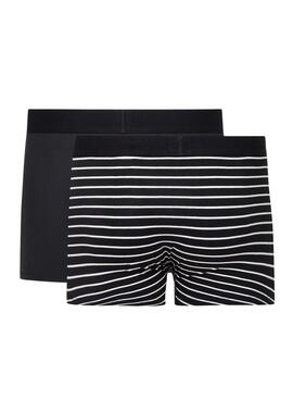 Pack de 2 Boxers Levis Rayé et Noir pour hommes