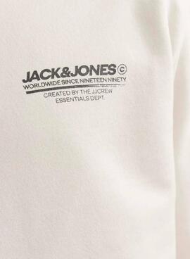 Sweat Jack and Jones Olive Beige pour hommes