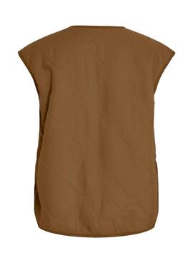 Gilet réversible Vila Vireteddy Camel pour femme