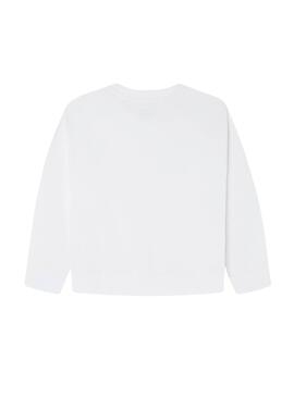 Sweat-shirt Pepe Jeans Tinsley Blanc pour garçons