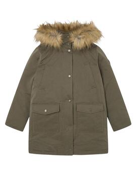 Parka Pepe Jeans Vania Verte pour filles