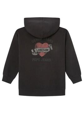 Sweat-shirt Pepe Jeans Tansley Noir pour filles