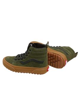 Chaussures Vans SK8-Hi Vert pour garçons