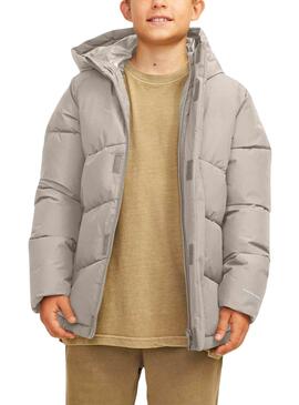 Manteau Jack and Jones World Crème pour garçons