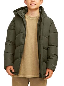 Manteau Jack and Jones World Olive pour garçons