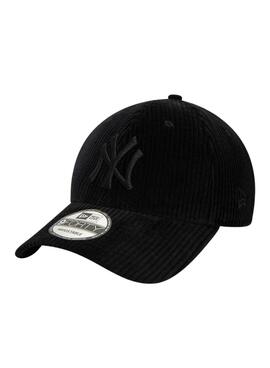 Casquette New Era Cord noire pour homme et femme