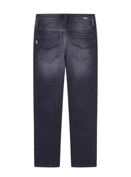 Pantalon Pepe Jeans Denim Taille Mi Haute Noir Garçon