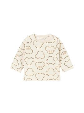 Set T-Shirts Mayoral Voiture Beige pour bébé