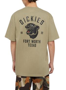 T-Shirt Dickies Panther Vert pour homme