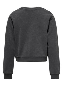 Sweat Only Sille Gris Foncé pour fille