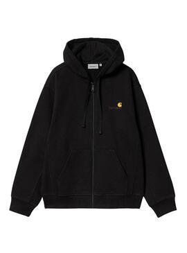 Sweat Carhartt Zippé Noir pour homme