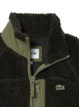 Veste Lacoste Polaire Verte pour homme