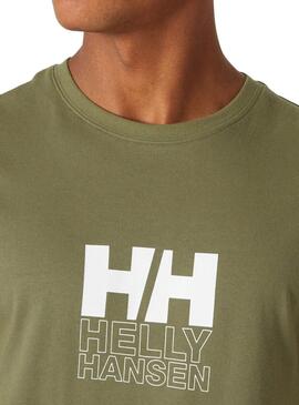 T-shirt Helly Hansen Core Vert pour homme