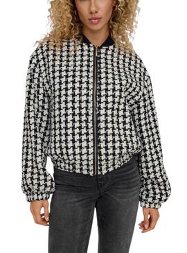 Bomber Only Florance Noir et Blanc pour femme