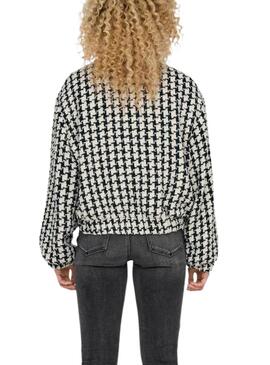 Bomber Only Florance Noir et Blanc pour femme