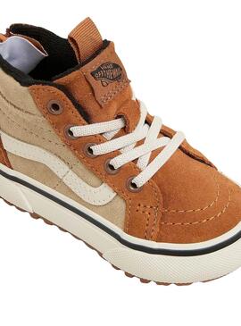 Baskets Vans MTE SK8-Hi Zip Camel pour bébé