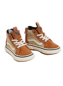 Baskets Vans MTE SK8-Hi Zip Camel pour bébé