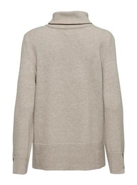 Pull Only Fia Beige pour femme