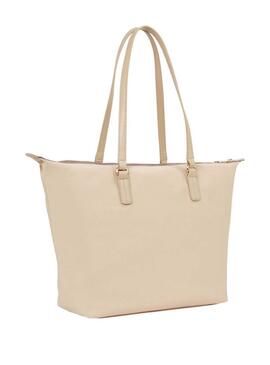 Sac Tommy Hilfiger Poppy Tote Beige pour femme