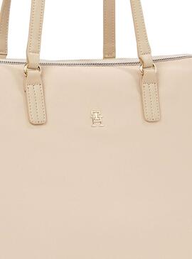 Sac Tommy Hilfiger Poppy Tote Beige pour femme