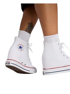 Baskets Converse Chuck Taylor All Star Wedge Blanc pour femme