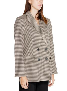 Blazer Only Lettie pied-de-poule pour femme