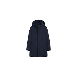 PARKA EN TISSU EXTENSIBLE BLEU MARINE