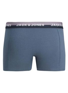 Pack de 3 Boxers Jack and Jones Heric Multicolore pour Homme