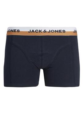 Pack de 3 Boxers Jack and Jones Heric Multicolore pour Homme