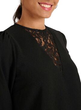 Chemise Naf Naf Lanka Noire pour Femme