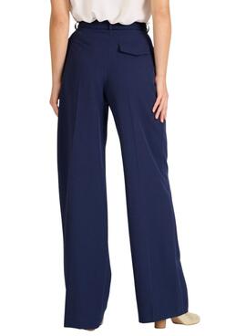 Pantalon Naf Naf Fanny Marine pour Femme