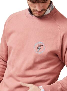 Sweatshirt Altonadock Moto Rose pour Homme