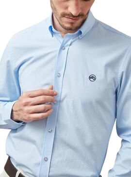 Chemise Altonadock Bleu Unie pour homme