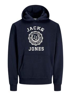 Sweat à capuche Jack and Jones Victo Marine pour homme