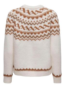 Pull Only Isle Beige pour femme