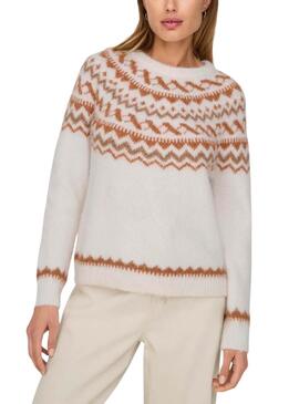 Pull Only Isle Beige pour femme