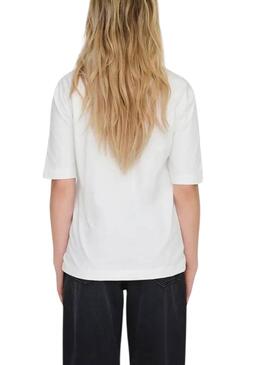 T-shirt Only Katie Create Blanc Parfum pour femme