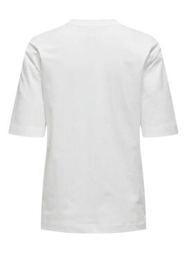 T-shirt Only Katie Create Blanc pour femme