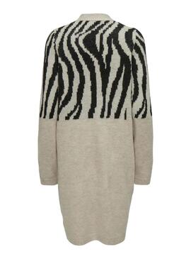 Cardigan Only Jade Zebra Beige pour femme