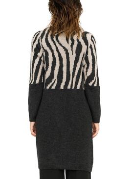 Cardigan Only Jade Zebra Noir pour femme