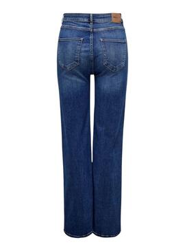 Jean Only Luna Wide Bleu Foncé pour femme